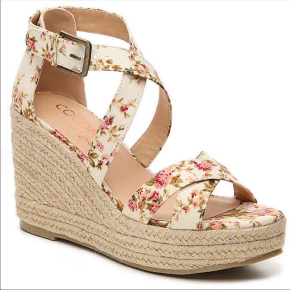 Coconuts by Matisse Shoes - Coconuts by Matisse Grace Floral Espadrille Wedge